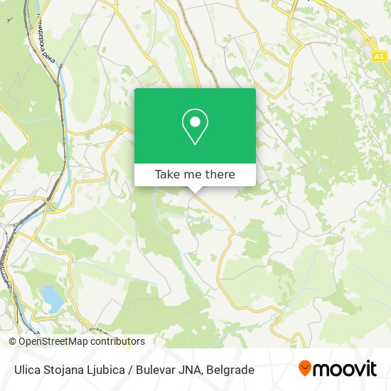 Ulica Stojana Ljubica / Bulevar JNA map