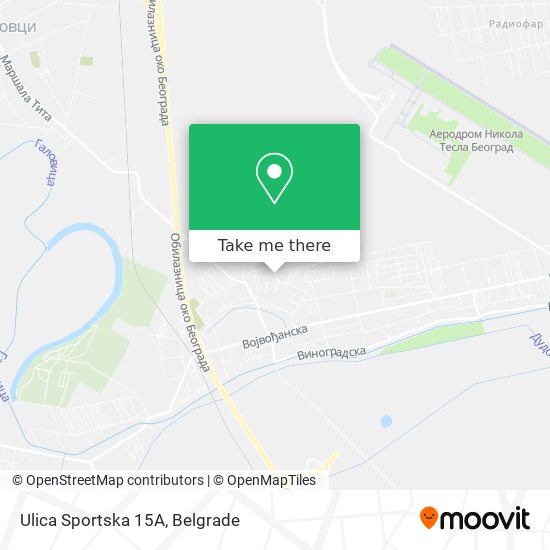 Ulica Sportska 15А map