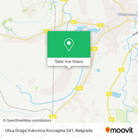 Ulica Draga Vukovica Korcagina 241 map