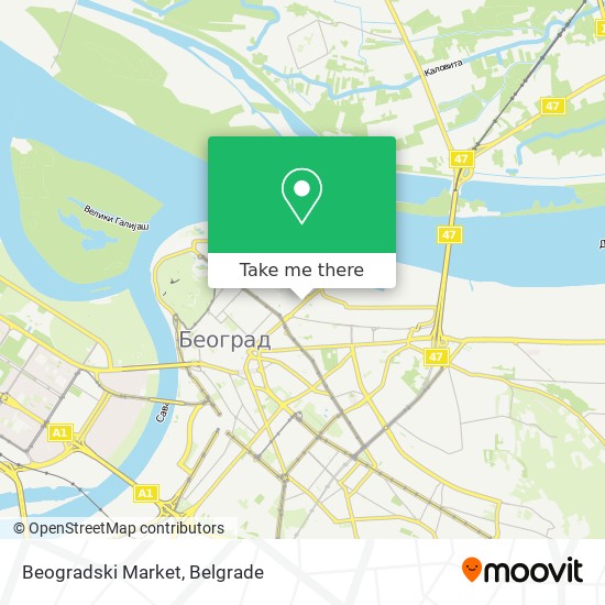 Beogradski Market map