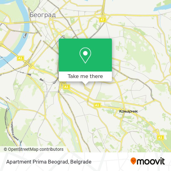 Apartment Prima Beograd map