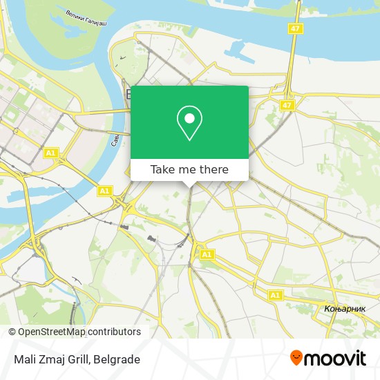 Mali Zmaj Grill map