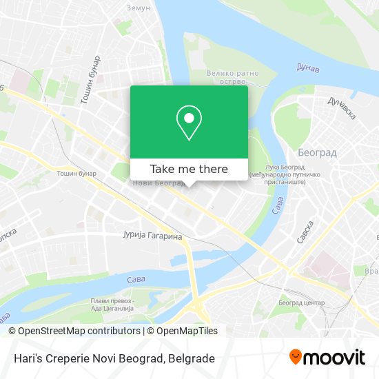 Hari's Creperie Novi Beograd map