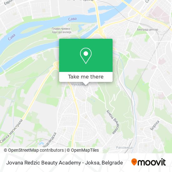 Jovana Redzic Beauty Academy - Joksa map