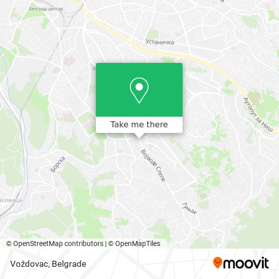 Voždovac map