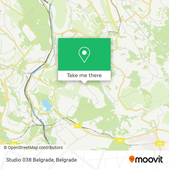 Studio 038 Belgrade map