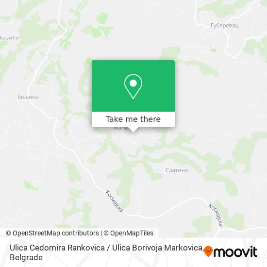 Ulica Cedomira Rankovica / Ulica Borivoja Markovica map