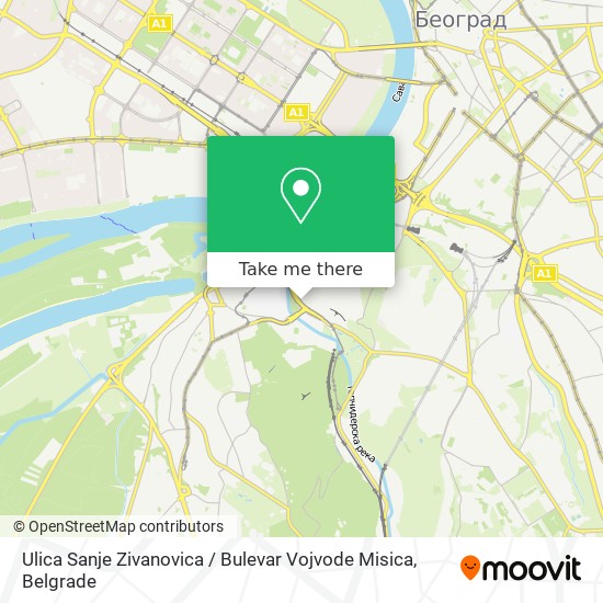 Ulica Sanje Zivanovica / Bulevar Vojvode Misica map