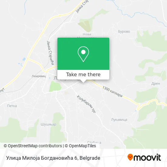Улица Милоја Богдановића 6 map