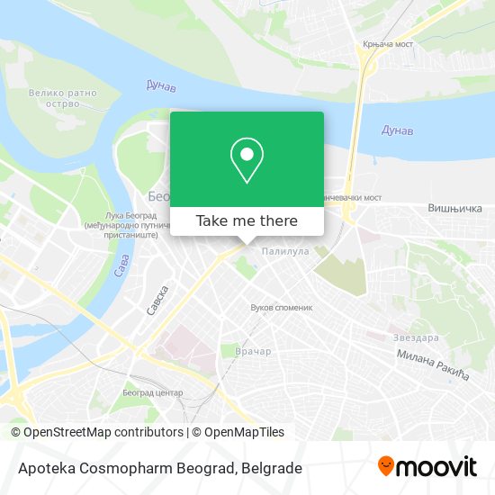 Apoteka Cosmopharm Beograd map