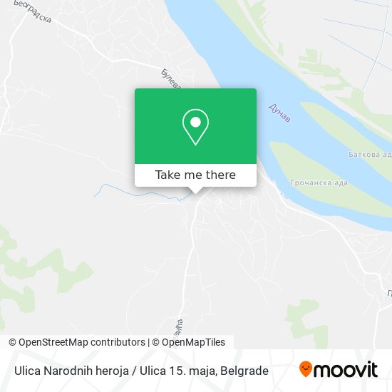 Ulica Narodnih heroja / Ulica 15. maja map