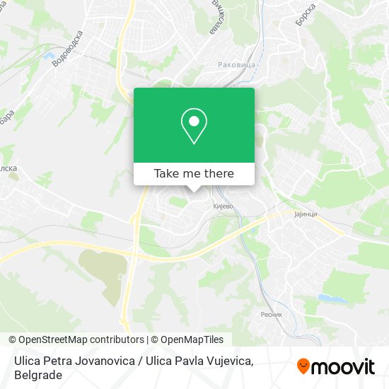 Ulica Petra Jovanovica / Ulica Pavla Vujevica map
