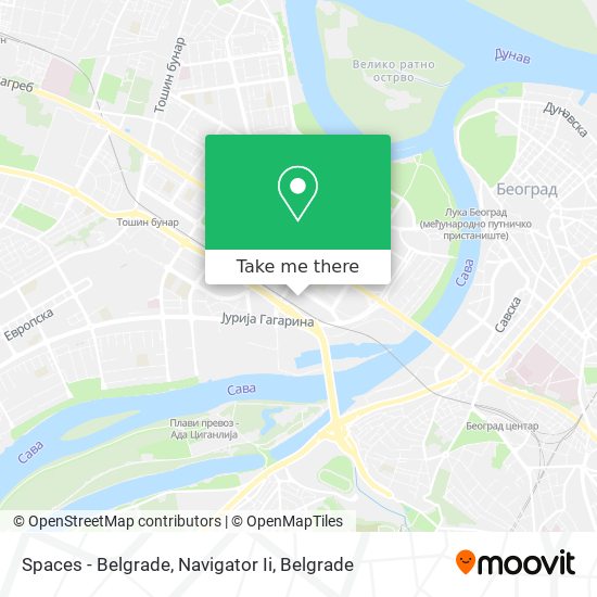 Spaces - Belgrade, Navigator Ii map