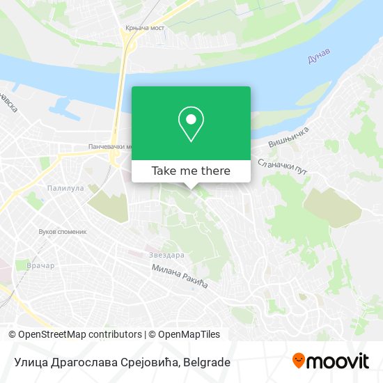 Улица Драгослава Срејовића map