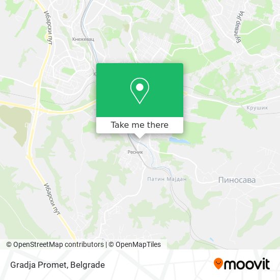 Gradja Promet map