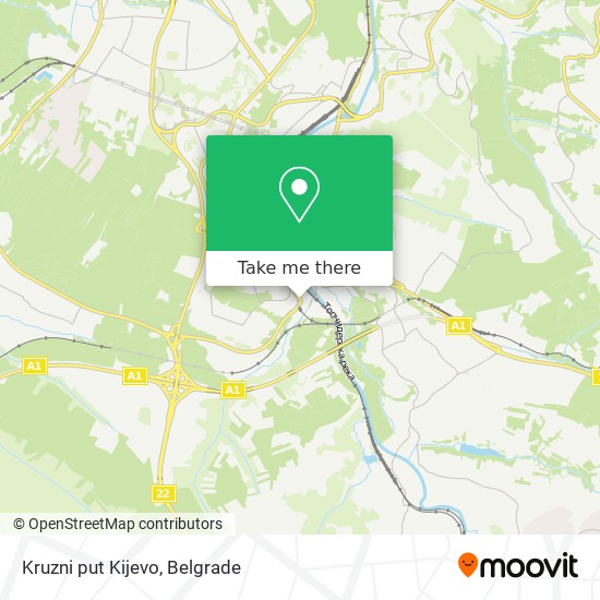 Kruzni put Kijevo map