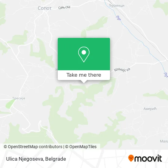 Ulica Njegoseva map
