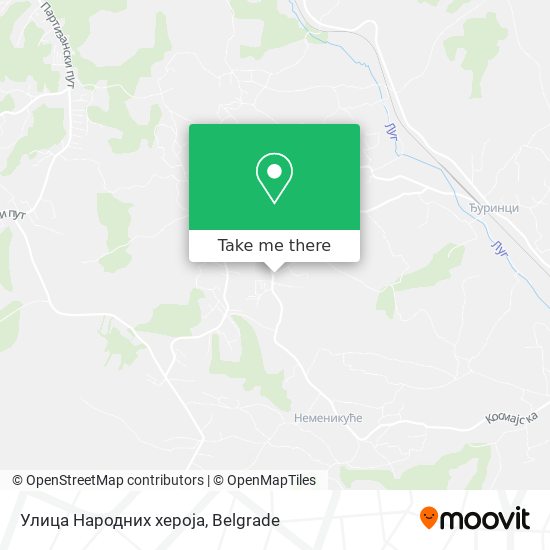 Улица Народних хероја map