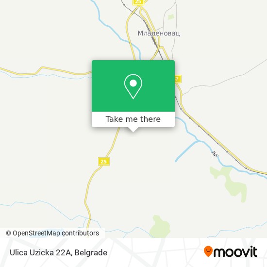 Ulica Uzicka 22А map