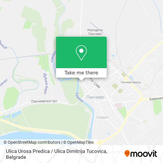 Ulica Urosa Predica / Ulica Dimitrija Tucovica map