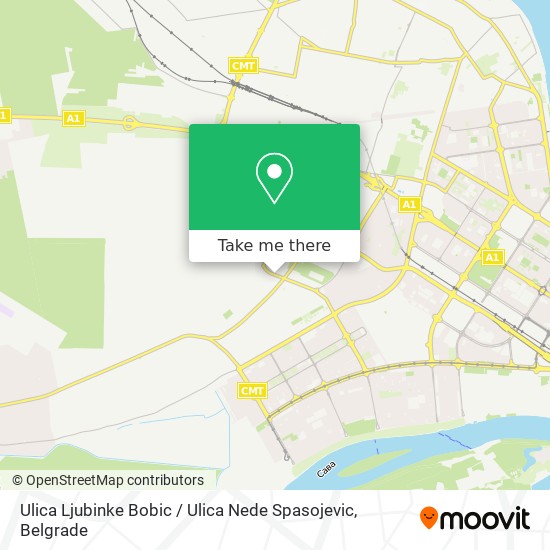 Ulica Ljubinke Bobic / Ulica Nede Spasojevic map