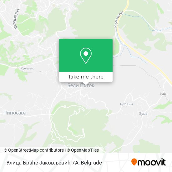 Улица Браће Јаковљевић 7А map