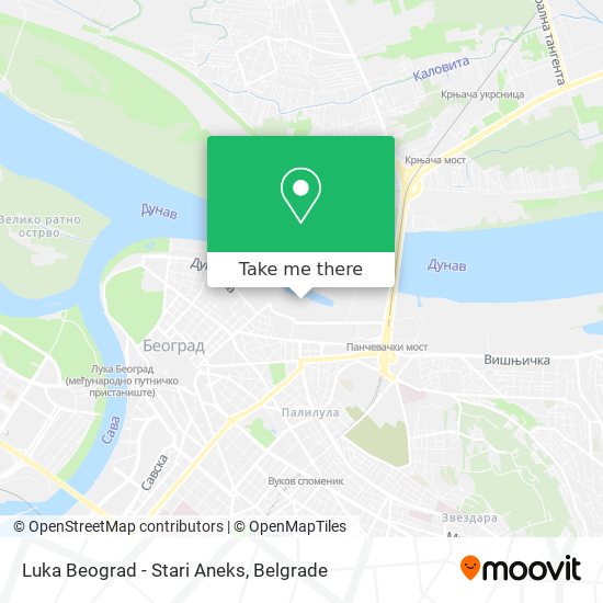 Luka Beograd - Stari Aneks map