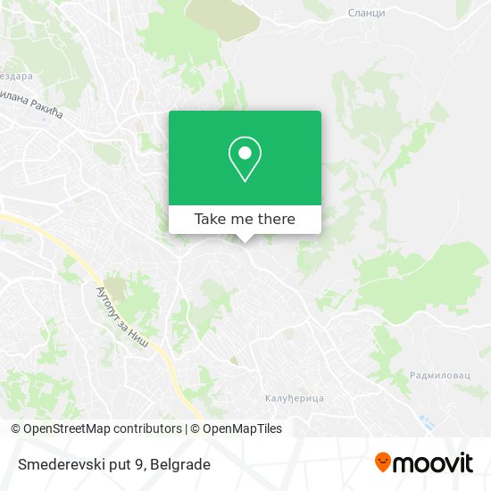 Smederevski put 9 map