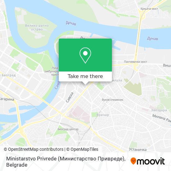 Ministarstvo Privrede (Министарство Привреде) map