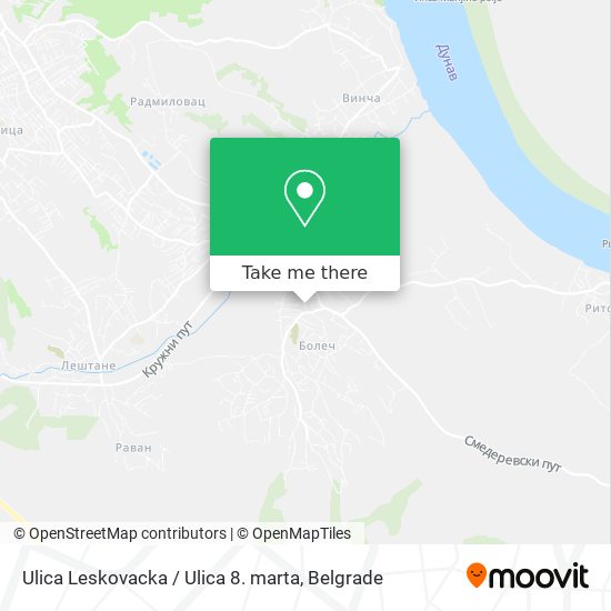 Ulica Leskovacka / Ulica 8. marta map