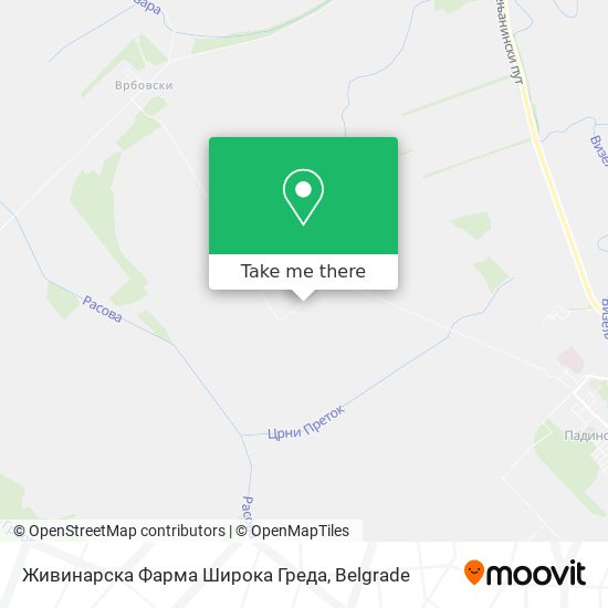 Живинарска Фарма Широка Греда map