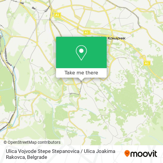 Ulica Vojvode Stepe Stepanovica / Ulica Joakima Rakovca map