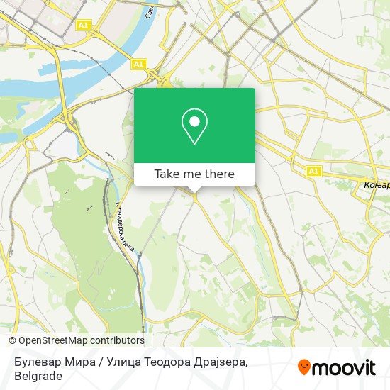 Булевар Мира / Улица Теодора Драјзера map