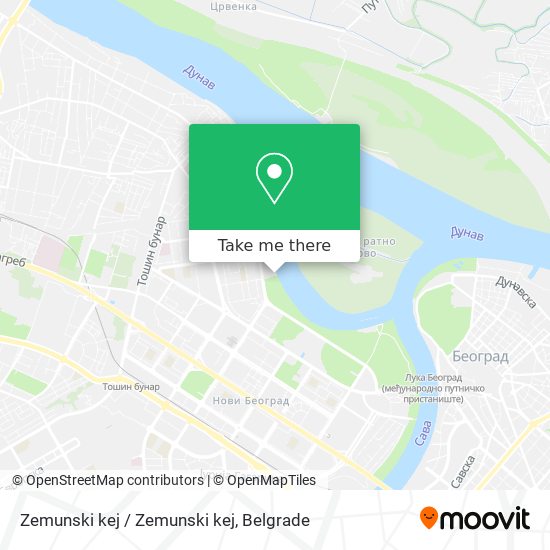 Zemunski kej / Zemunski kej map