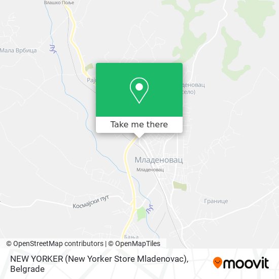 NEW YORKER (New Yorker Store Mladenovac) map