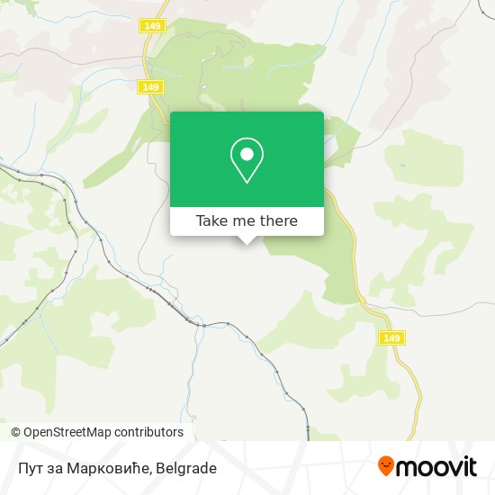 Пут за Марковиће map