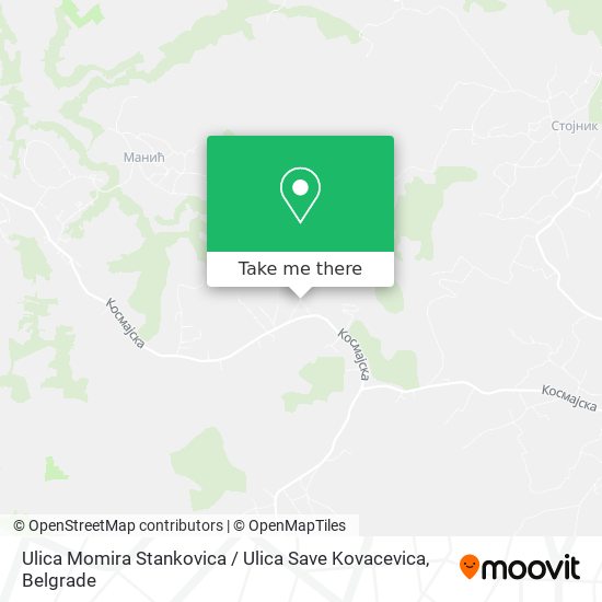 Ulica Momira Stankovica / Ulica Save Kovacevica map