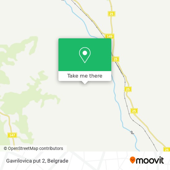 Gavrilovica put 2 map