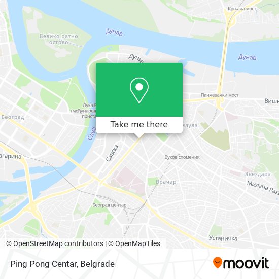Ping Pong Centar map