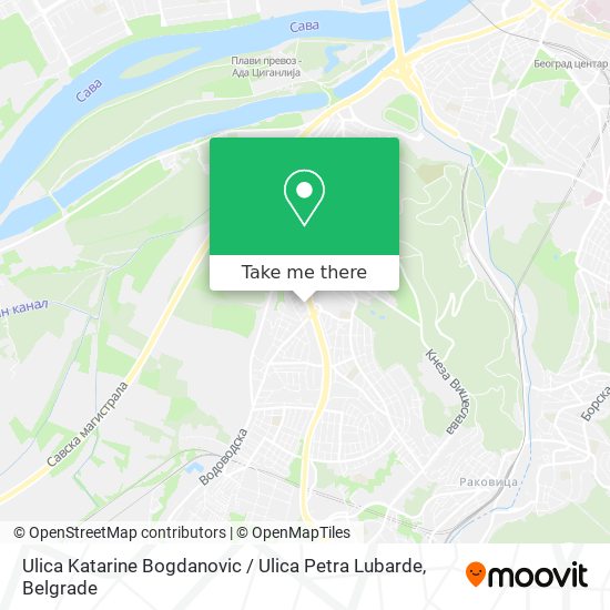 Ulica Katarine Bogdanovic / Ulica Petra Lubarde map