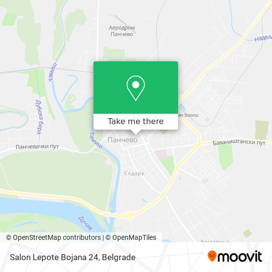 Salon Lepote Bojana 24 map