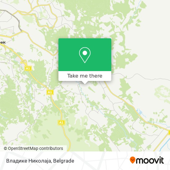 Владике Николаја map