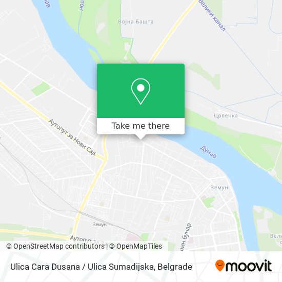 Ulica Cara Dusana / Ulica Sumadijska map