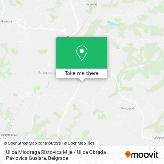 Ulica Miodraga Ristovica Mije / Ulica Obrada Pavlovica Guslara map