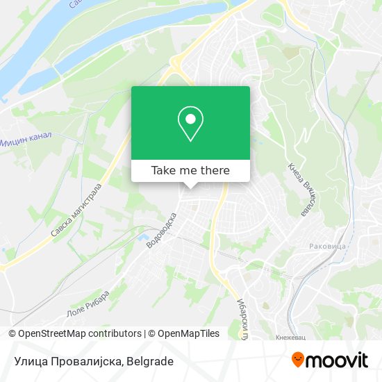 Улица Провалијска map