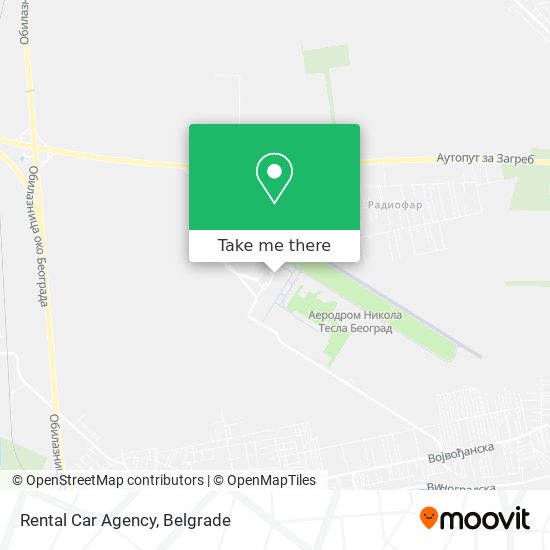 Rental Car Agency map