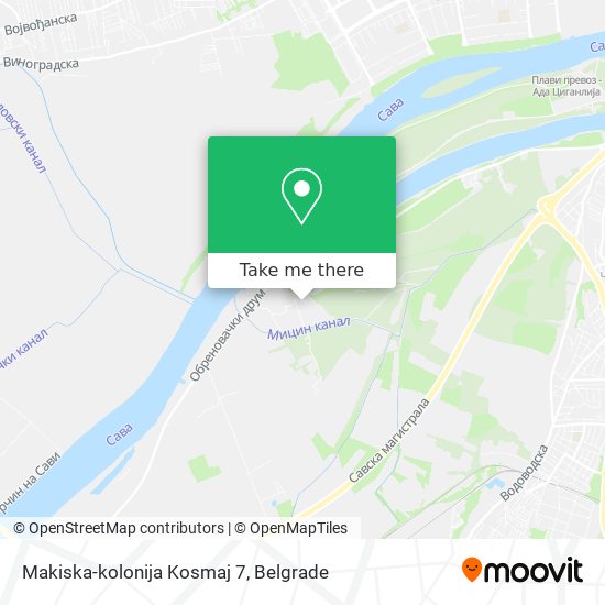 Makiska-kolonija Kosmaj 7 map