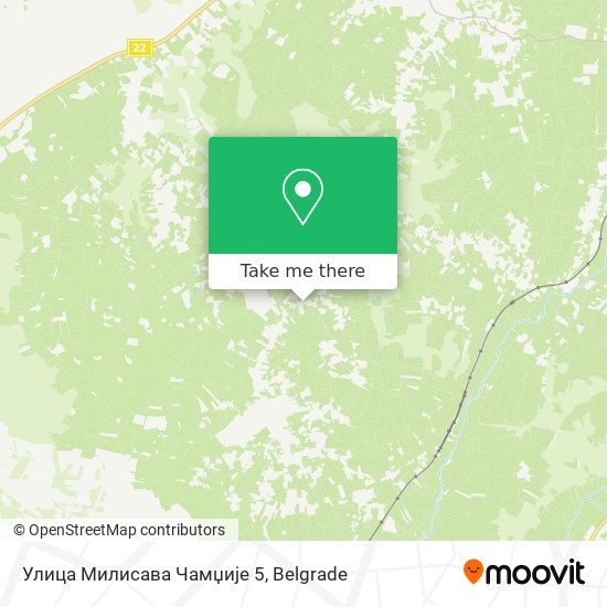 Улица Милисава Чамџије 5 map