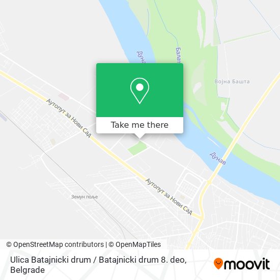 Ulica Batajnicki drum / Batajnicki drum 8. deo map