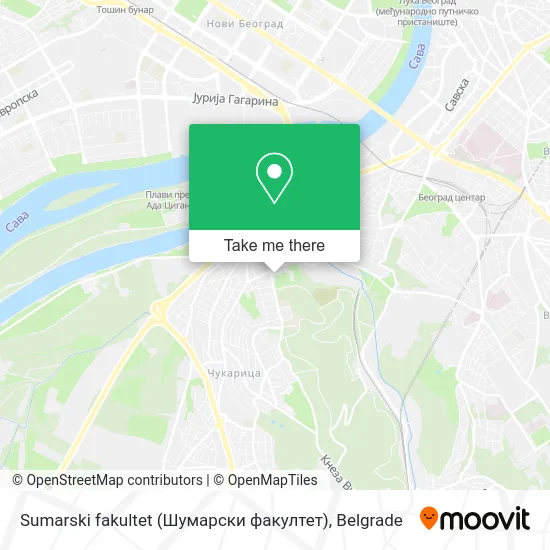 Sumarski fakultet (Шумарски факултет) map